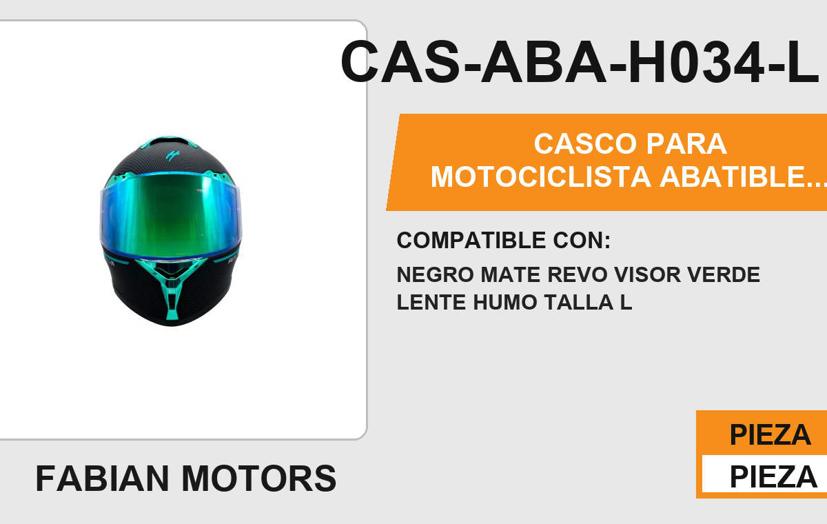 CASCO ABATIBLE AQUA CERTIFICADO DOT