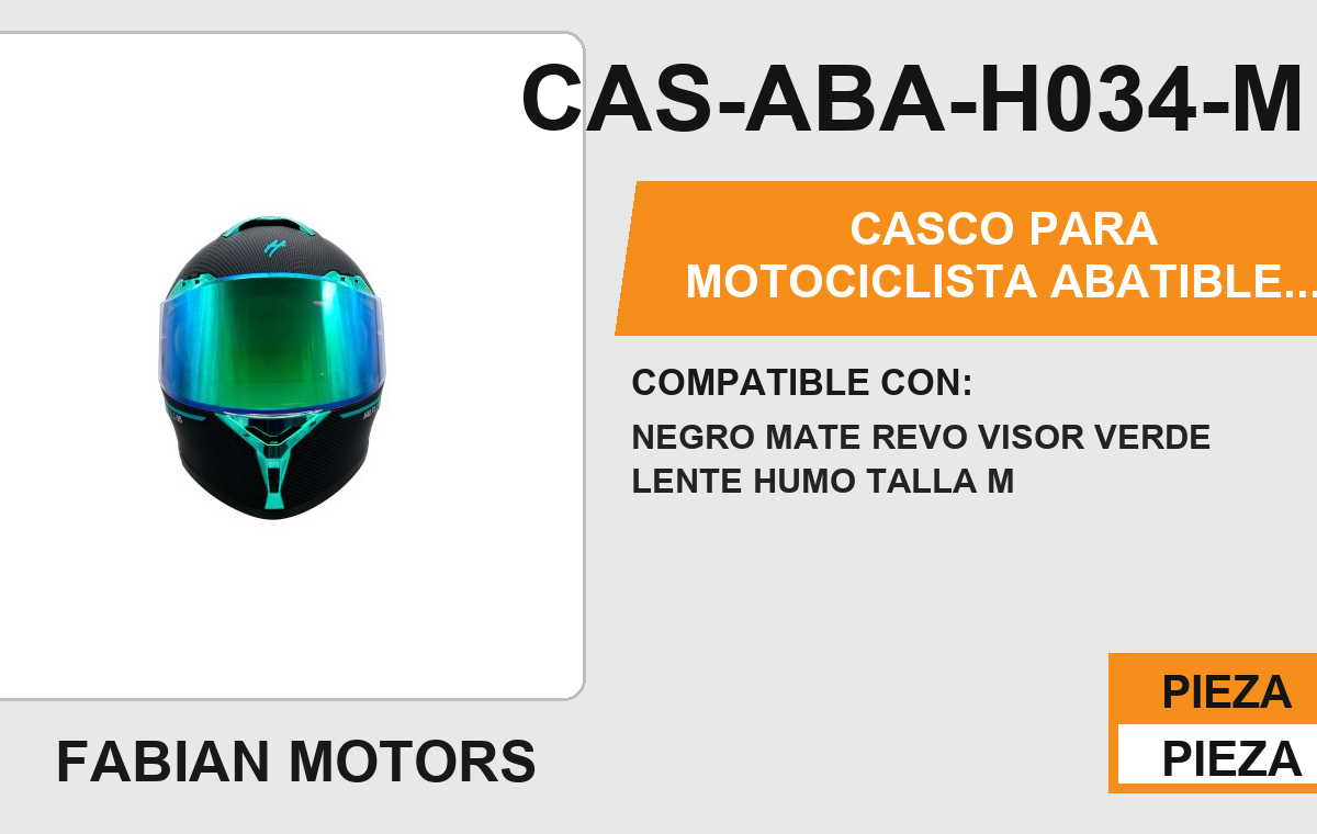 CASCO ABATIBLE AQUA CERTIFICADO DOT