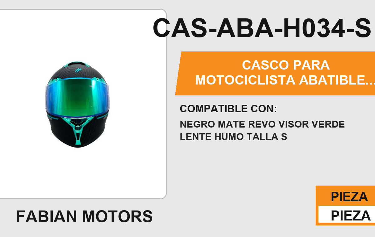 CASCO ABATIBLE AQUA CERTIFICADO DOT