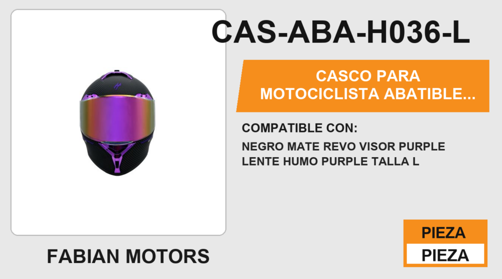 CASCO ABATIBLE PURPLE CERTIFICADO DOT