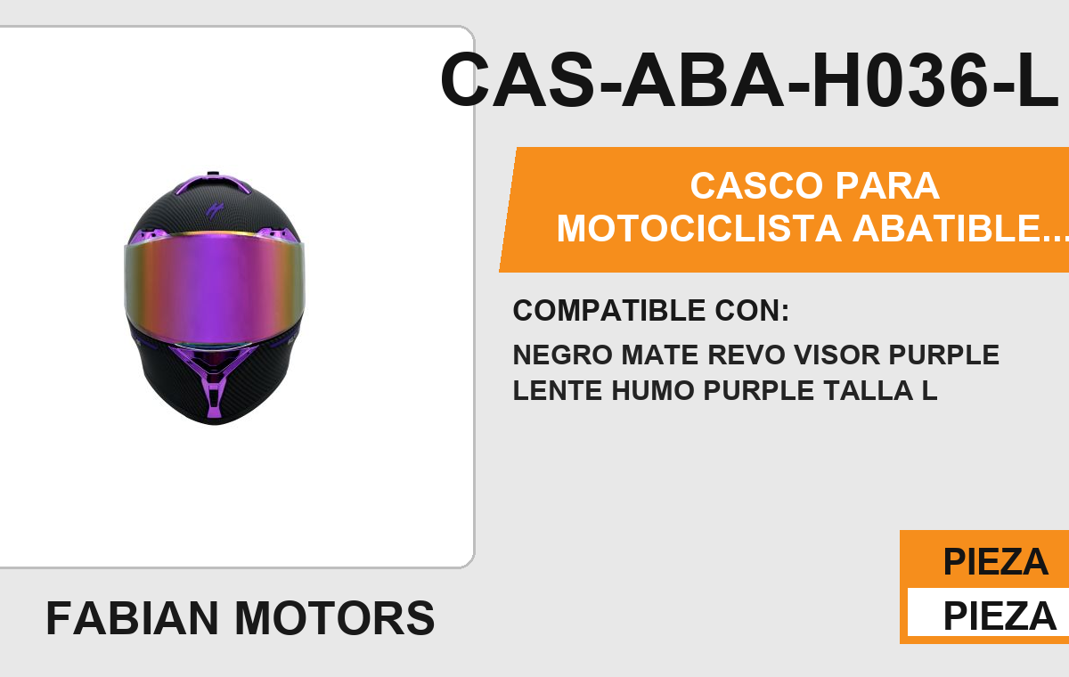 CASCO ABATIBLE PURPLE CERTIFICADO DOT