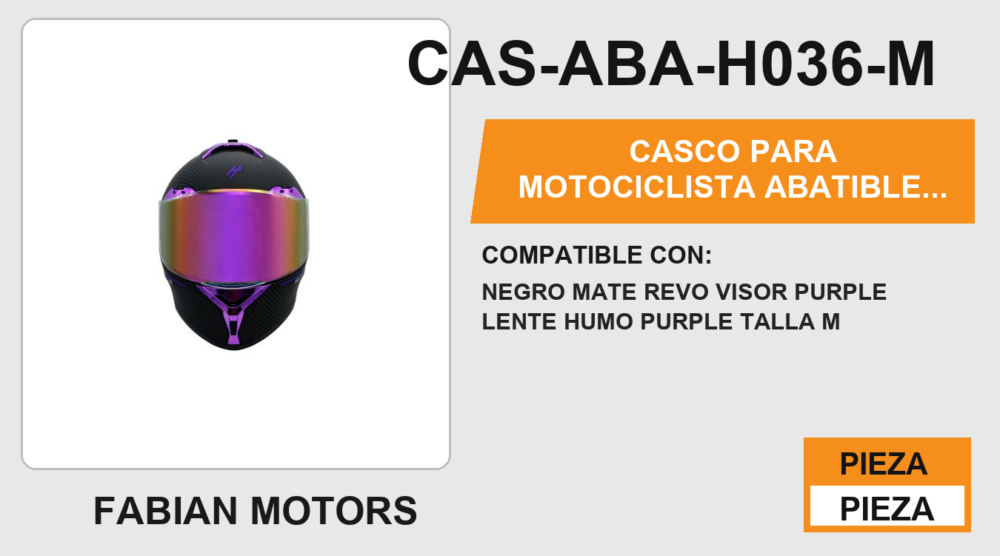 CASCO ABATIBLE PURPLE CERTIFICADO DOT