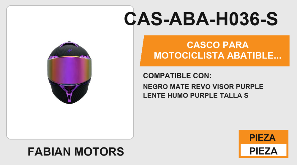 CASCO ABATIBLE PURPLE CERTIFICADO DOT