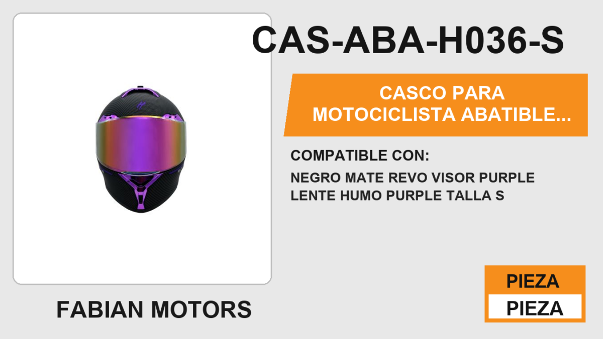 CASCO ABATIBLE PURPLE CERTIFICADO DOT