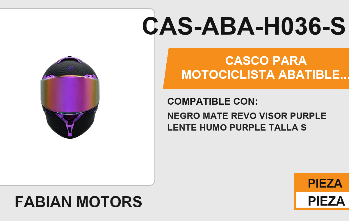 CASCO ABATIBLE PURPLE CERTIFICADO DOT