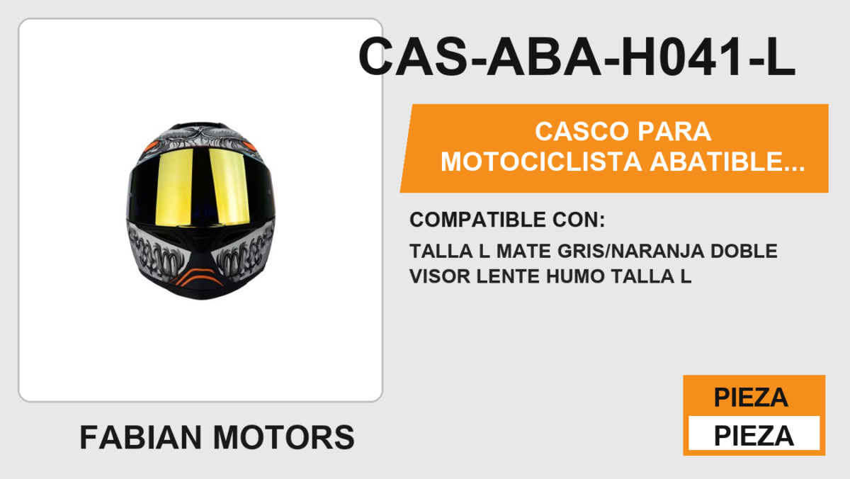 CASCO ABATIBLE CON LUZ LED ALIEN BOT GREY CERTIFICADO ECE-22.06