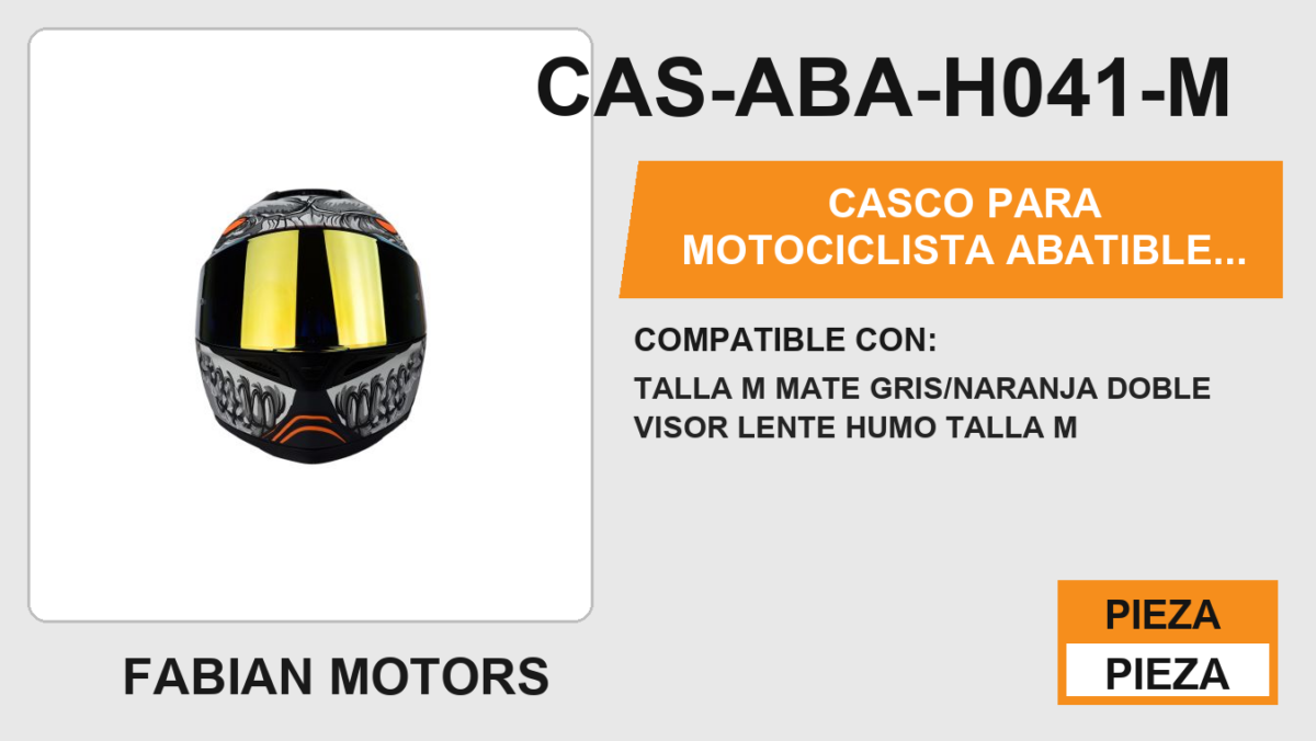 CASCO ABATIBLE CON LUZ LED ALIEN BOT GREY CERTIFICADO ECE-22.06
