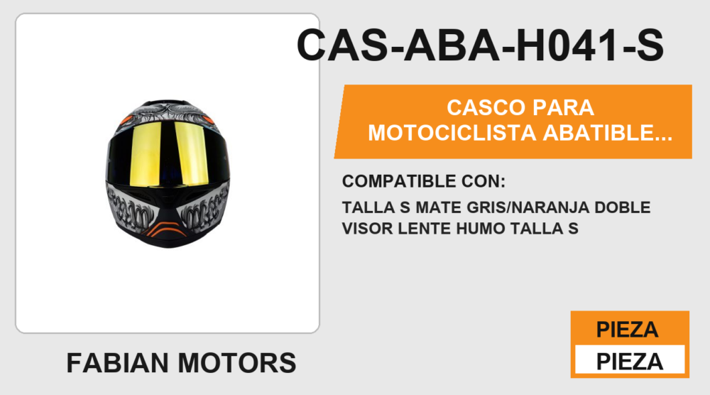 CASCO ABATIBLE CON LUZ LED ALIEN BOT GREY CERTIFICADO ECE-22.06