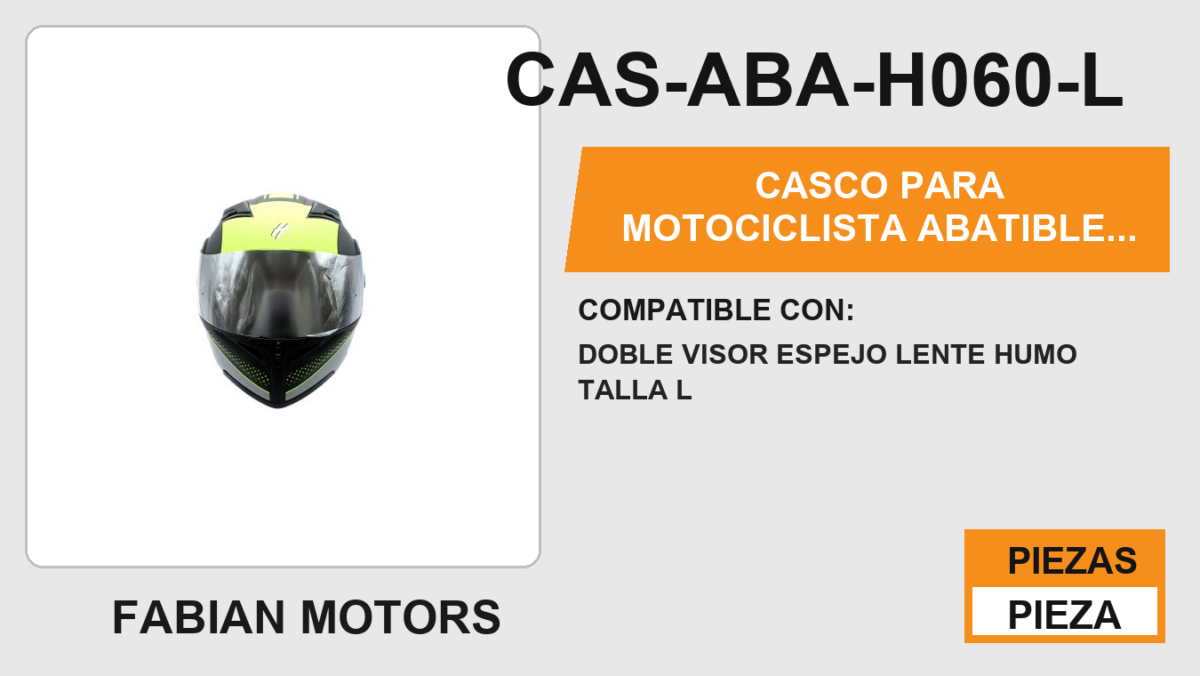 CASCO PARA MOTOCICLISTA ABATIBLE BLACK SPORTER HALF® CERTIFICADO DOT (PINLOCK)