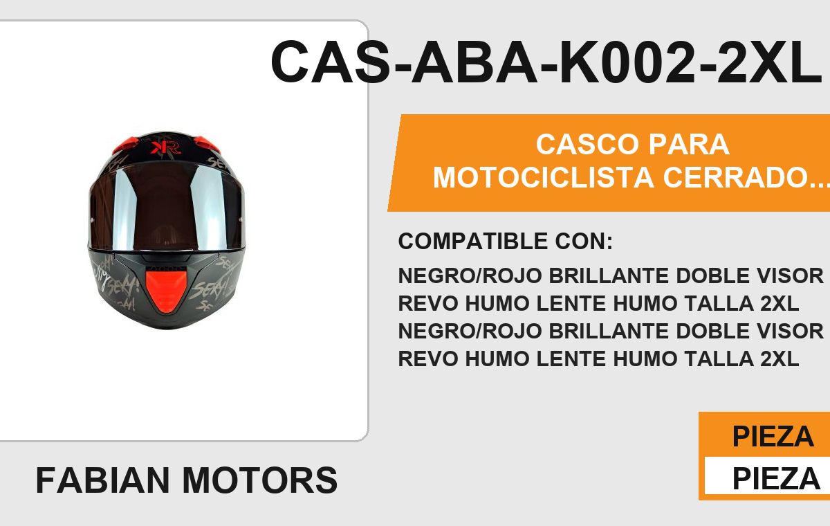 CASCO CERRADO SEXY CERTIFICADO "DOT"
