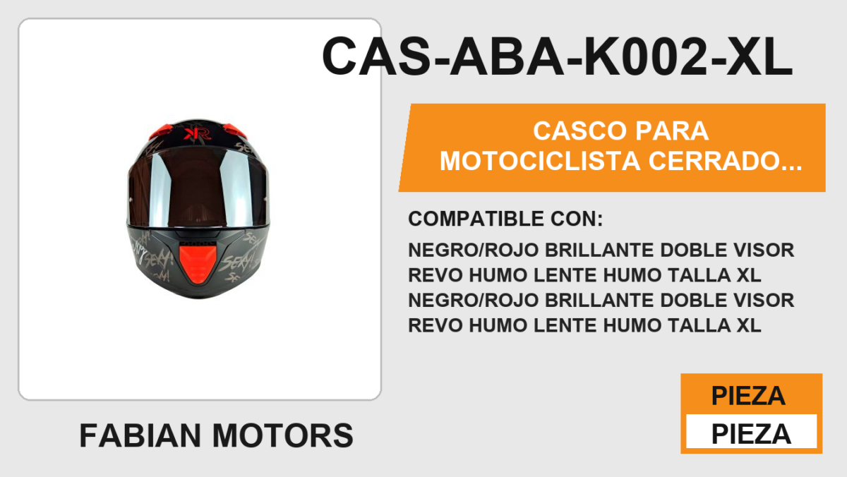 CASCO CERRADO SEXY CERTIFICADO "DOT"