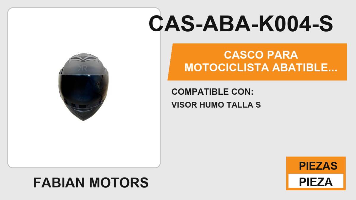 CASCO PARA MOTOCICLISTA  ABATIBLE  ECOS  KR® SIN CERTIFICACIÓN
