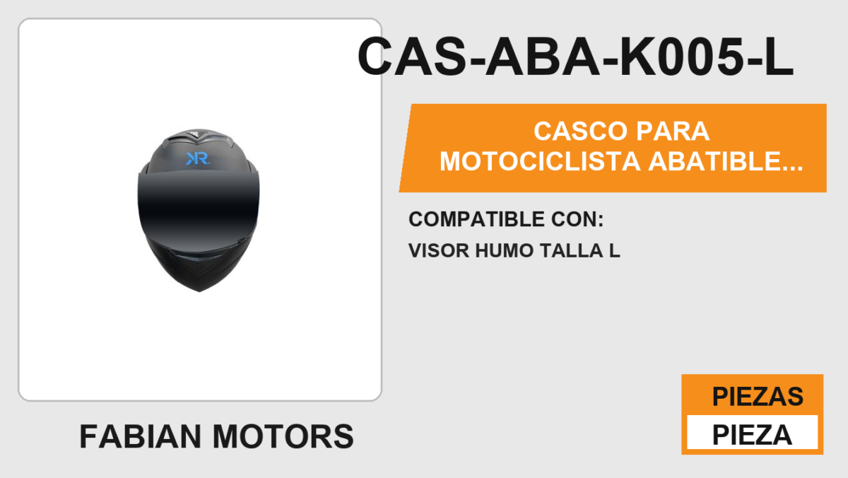 CASCO PARA MOTOCICLISTA  ABATIBLE  ECOB  KR® SIN CERTIFICACIÓN