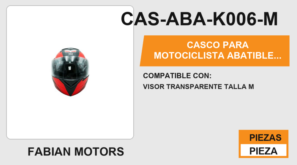 CASCO PARA MOTOCICLISTA  ABATIBLE  RED LINE  KR® SIN CERTIFICACIÓN