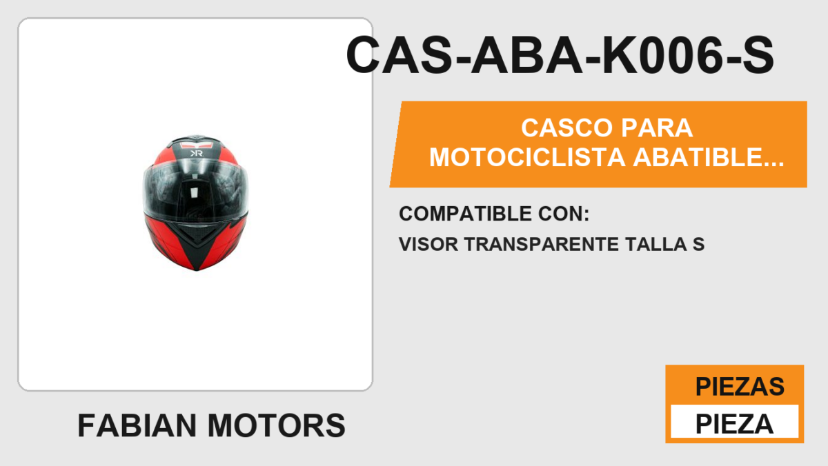 CASCO PARA MOTOCICLISTA  ABATIBLE  RED LINE  KR® SIN CERTIFICACIÓN