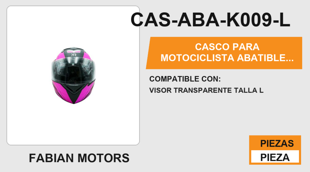 CASCO PARA MOTOCICLISTA  ABATIBLE  PINK LINE  KR® SIN CERTIFICACIÓN