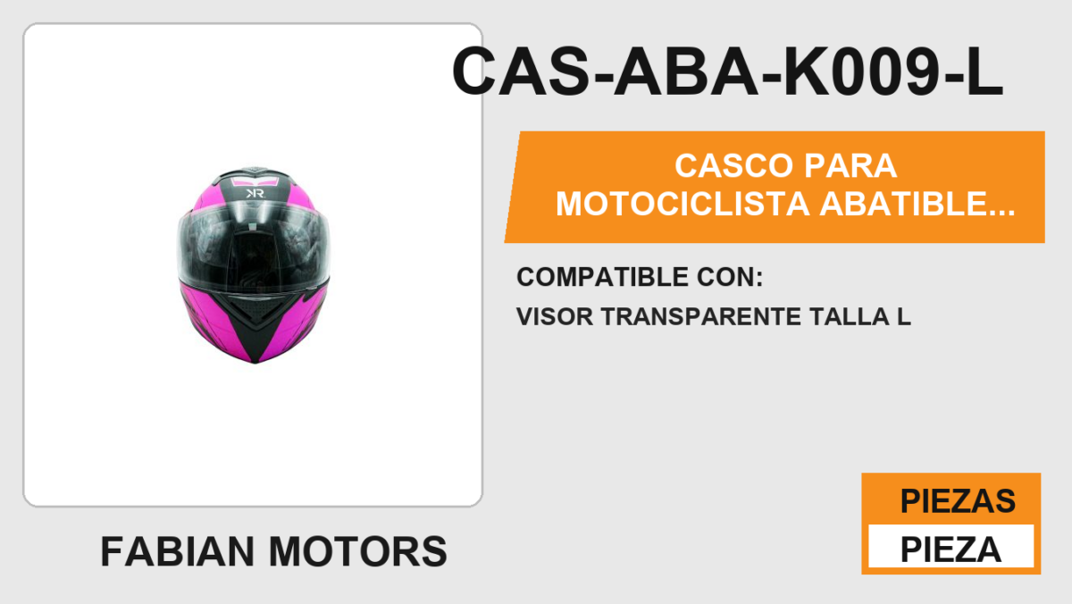 CASCO PARA MOTOCICLISTA  ABATIBLE  PINK LINE  KR® SIN CERTIFICACIÓN