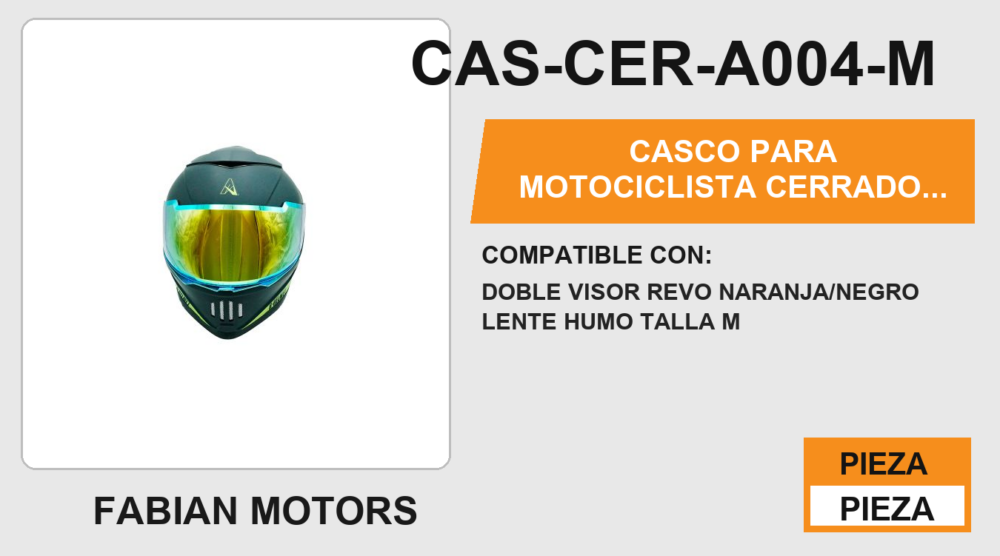 CASCO PARA MOTOCICLISTA CERRADO ELEGANT CERTIFICADO DOT