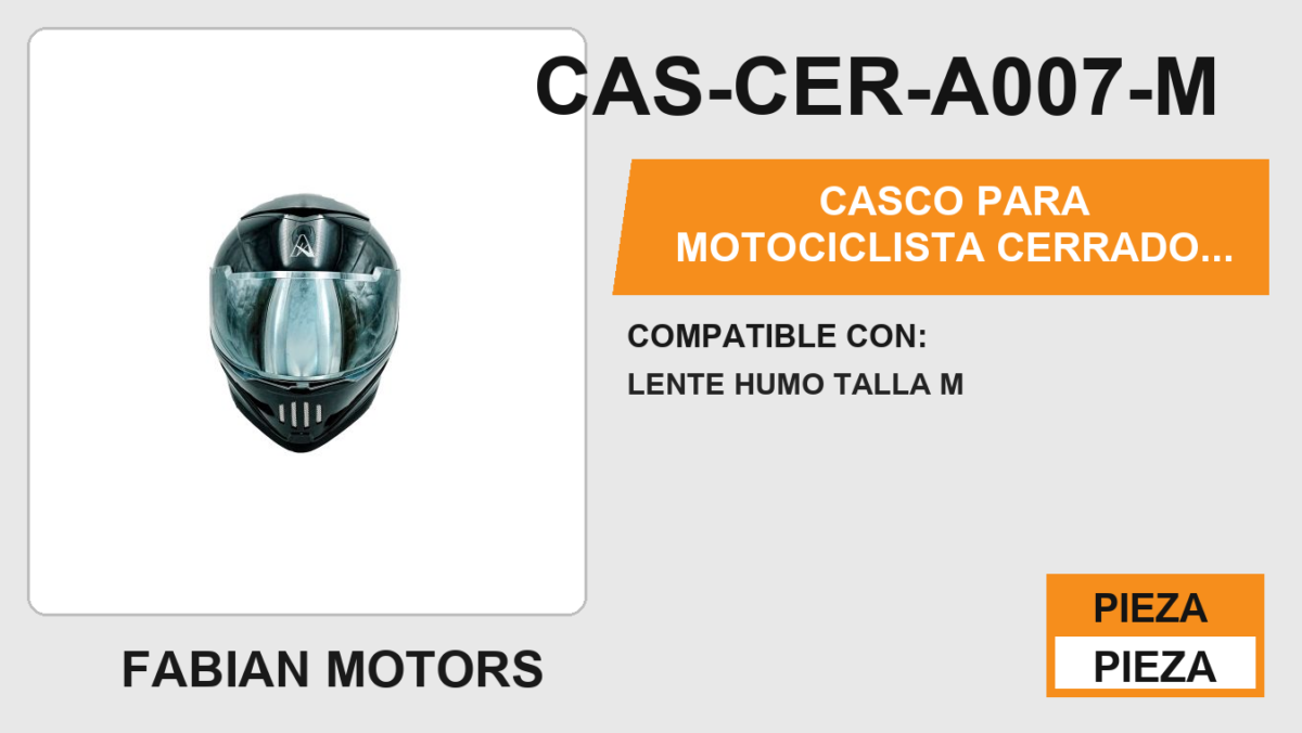 CASCO PARA MOTOCICLISTA CERRADO NEGRO BRILLANTE ECLIPSE-X  A-HELMET® CERTIFICADO DOT