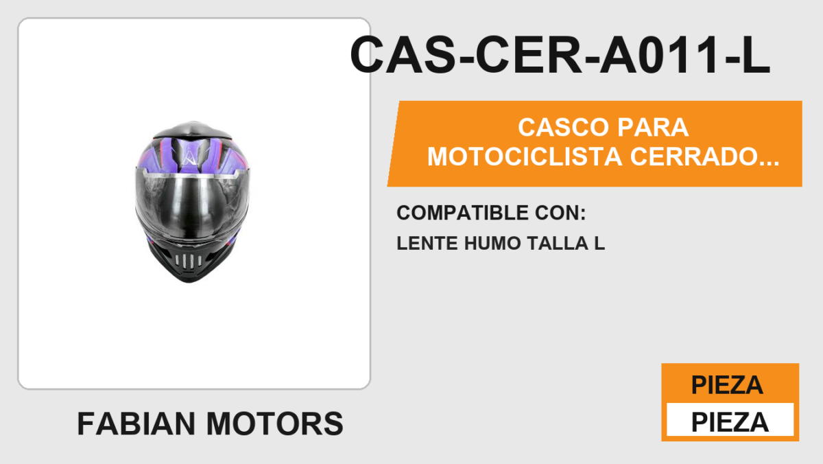 CASCO PARA MOTOCICLISTA CERRADO  PURPLE ZION  A-HELMET® CERTIFICADO DOT