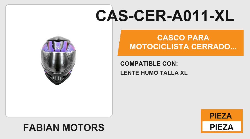 CASCO PARA MOTOCICLISTA CERRADO  PURPLE ZION  A-HELMET® CERTIFICADO DOT
