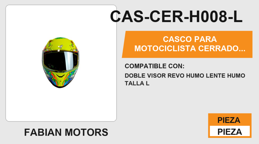CASCO PARA MOTOCICLISTA CERRADO HALF® CERTIFICADO ECE-22.06