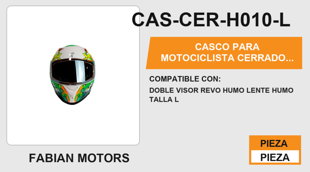 CASCO PARA MOTOCICLISTA CERRADO HALF® CERTIFICADO ECE-22.06
