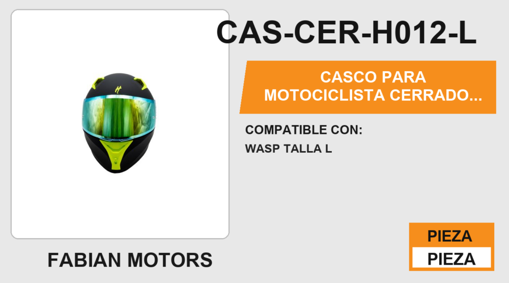 CASCO PARA MOTOCICLISTA CERRADO HALF® CERTIFICADO ECE-22.06