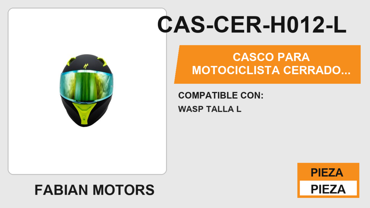 CASCO PARA MOTOCICLISTA CERRADO HALF® CERTIFICADO ECE-22.06