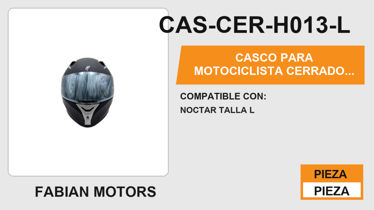 CASCO PARA MOTOCICLISTA CERRADO HALF® CERTIFICADO ECE-22.06