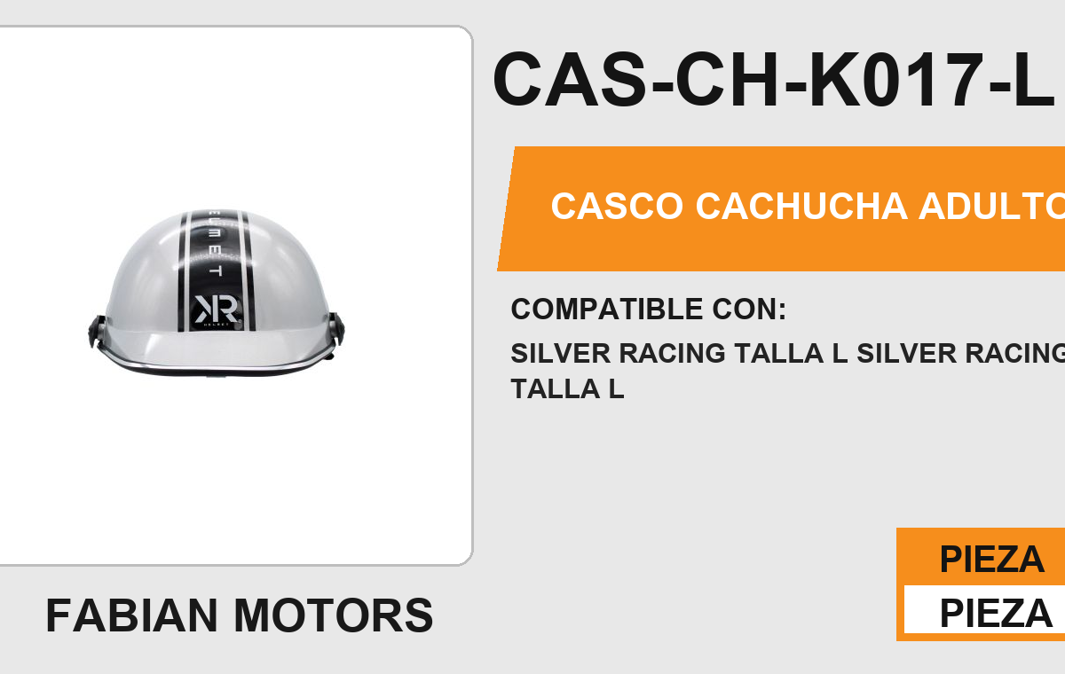 CASCO CACHUCHA ADULTO