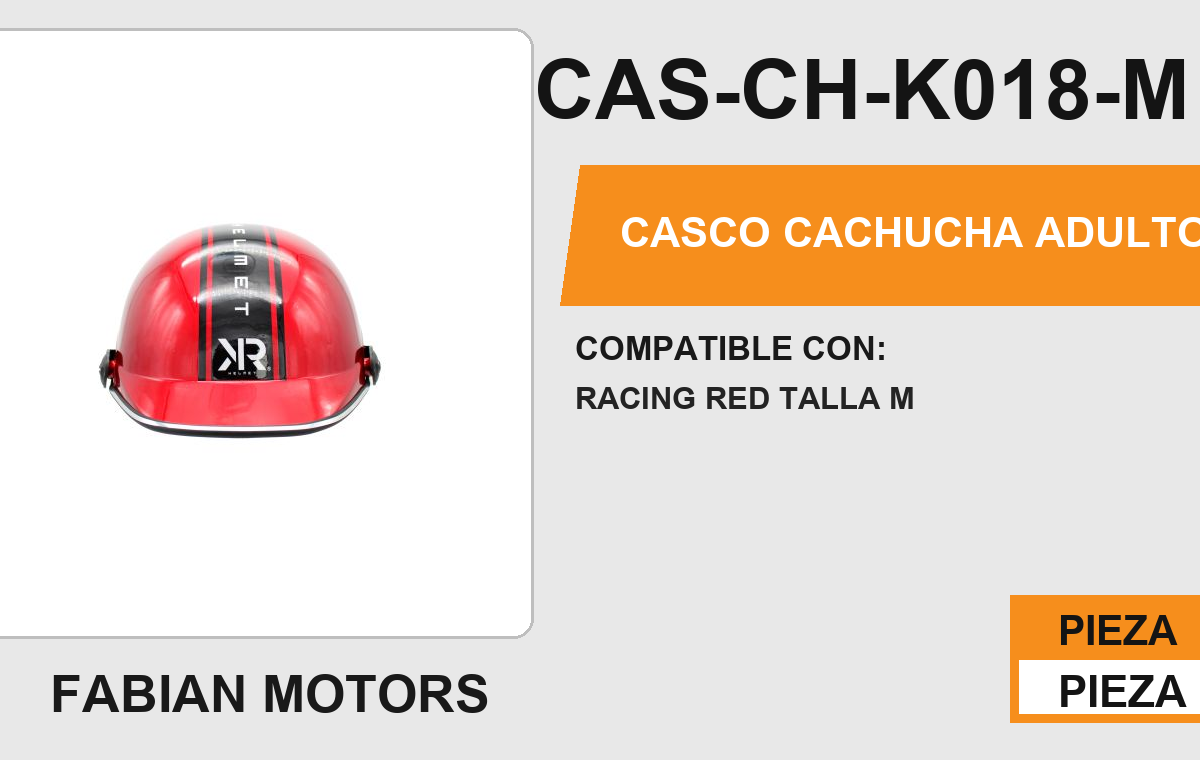 CASCO CACHUCHA ADULTO
