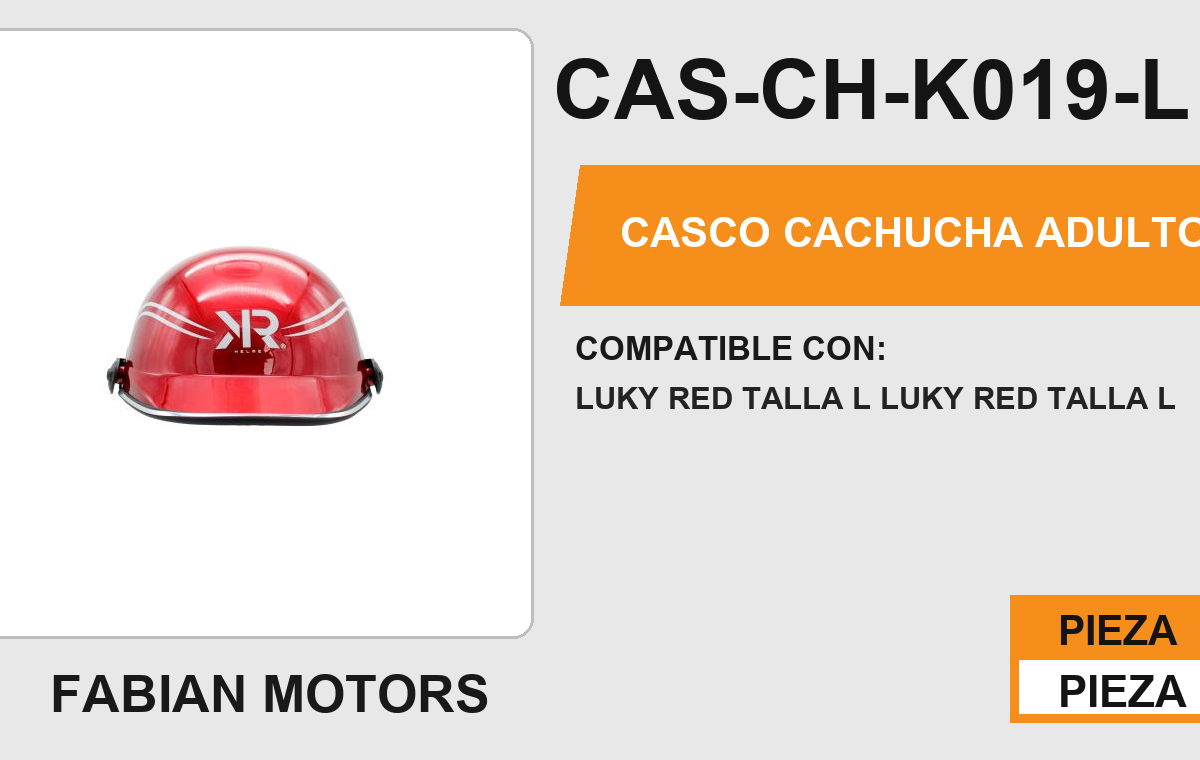 CASCO CACHUCHA ADULTO