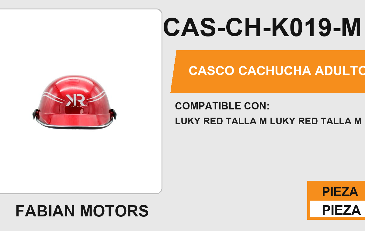 CASCO CACHUCHA ADULTO