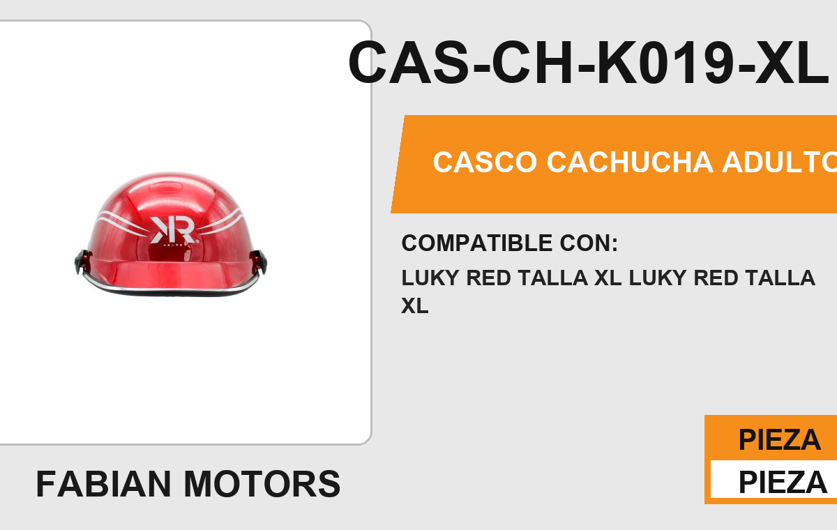 CASCO CACHUCHA ADULTO