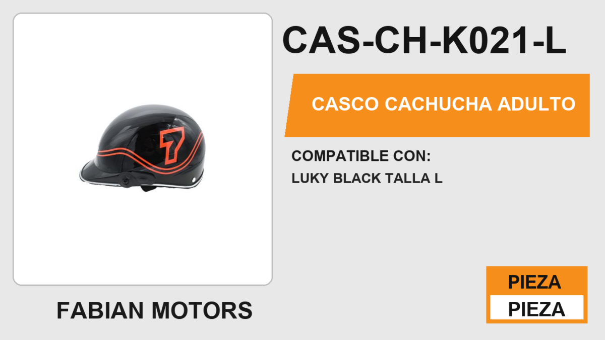 CASCO CACHUCHA ADULTO
