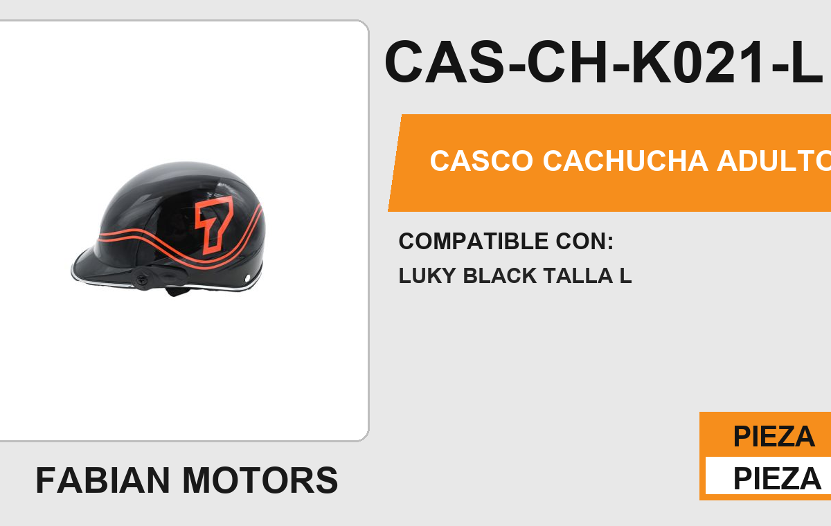 CASCO CACHUCHA ADULTO