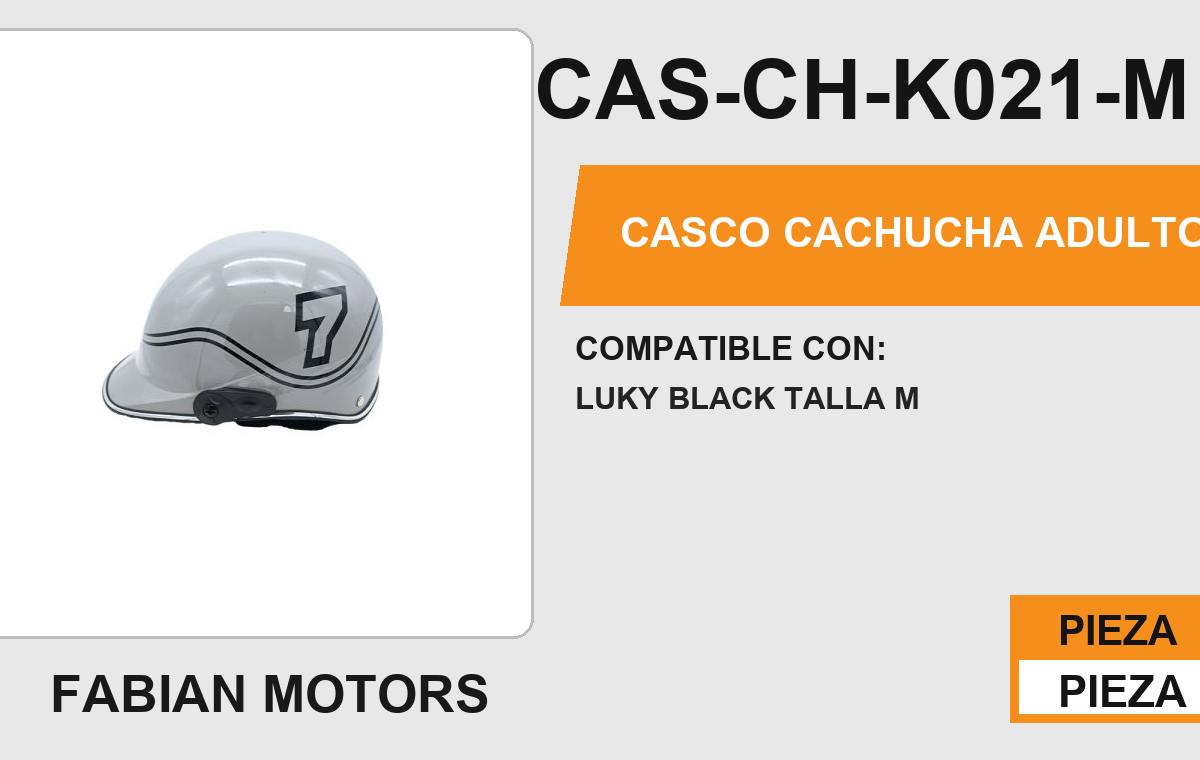 CASCO CACHUCHA ADULTO