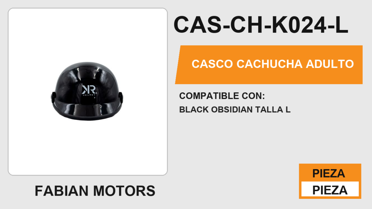 CASCO CACHUCHA ADULTO