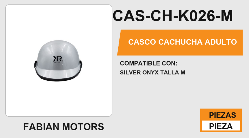 CASCO CACHUCHA ADULTO