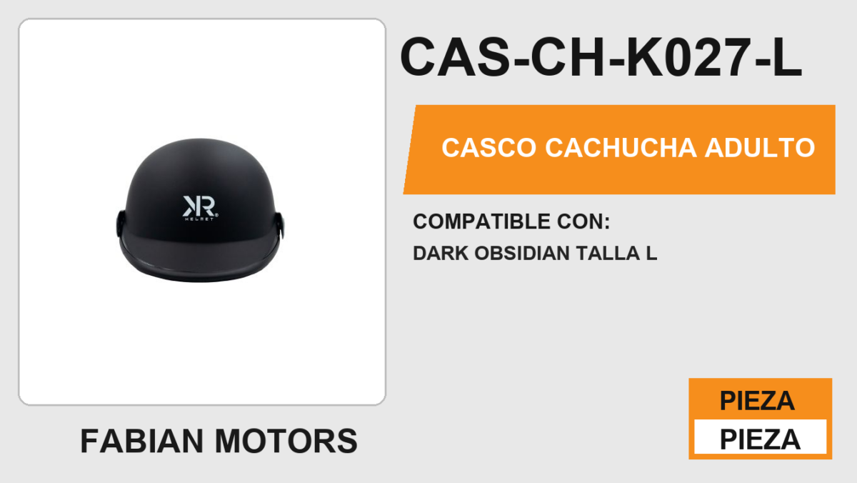 CASCO CACHUCHA ADULTO