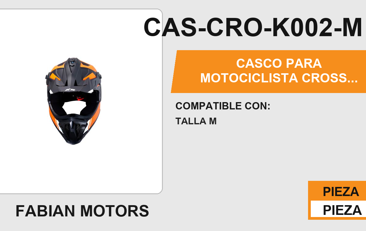 CASCO PARA MOTOCICLISTA CROSS JUMPER KR® CERTIFICADO DOT