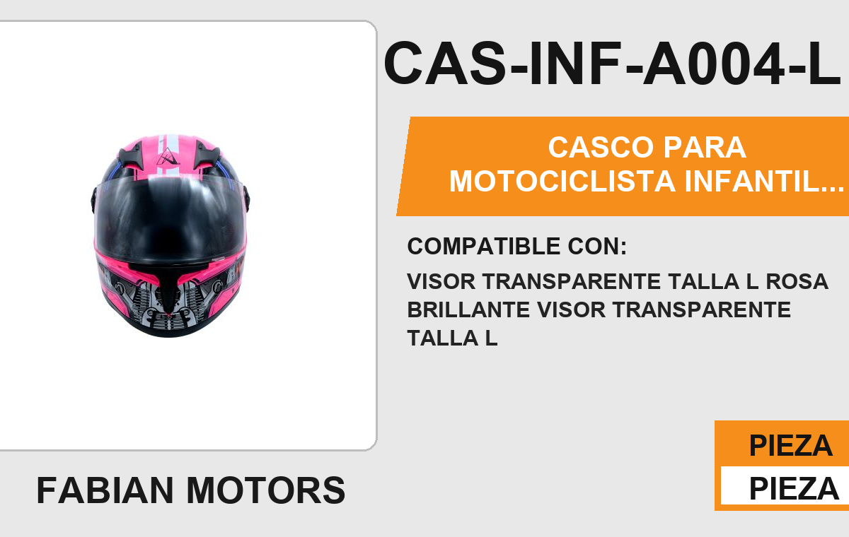 CASCO INFANTIL CERRADO POCKET ROSA CERTIFICADO " DOT "