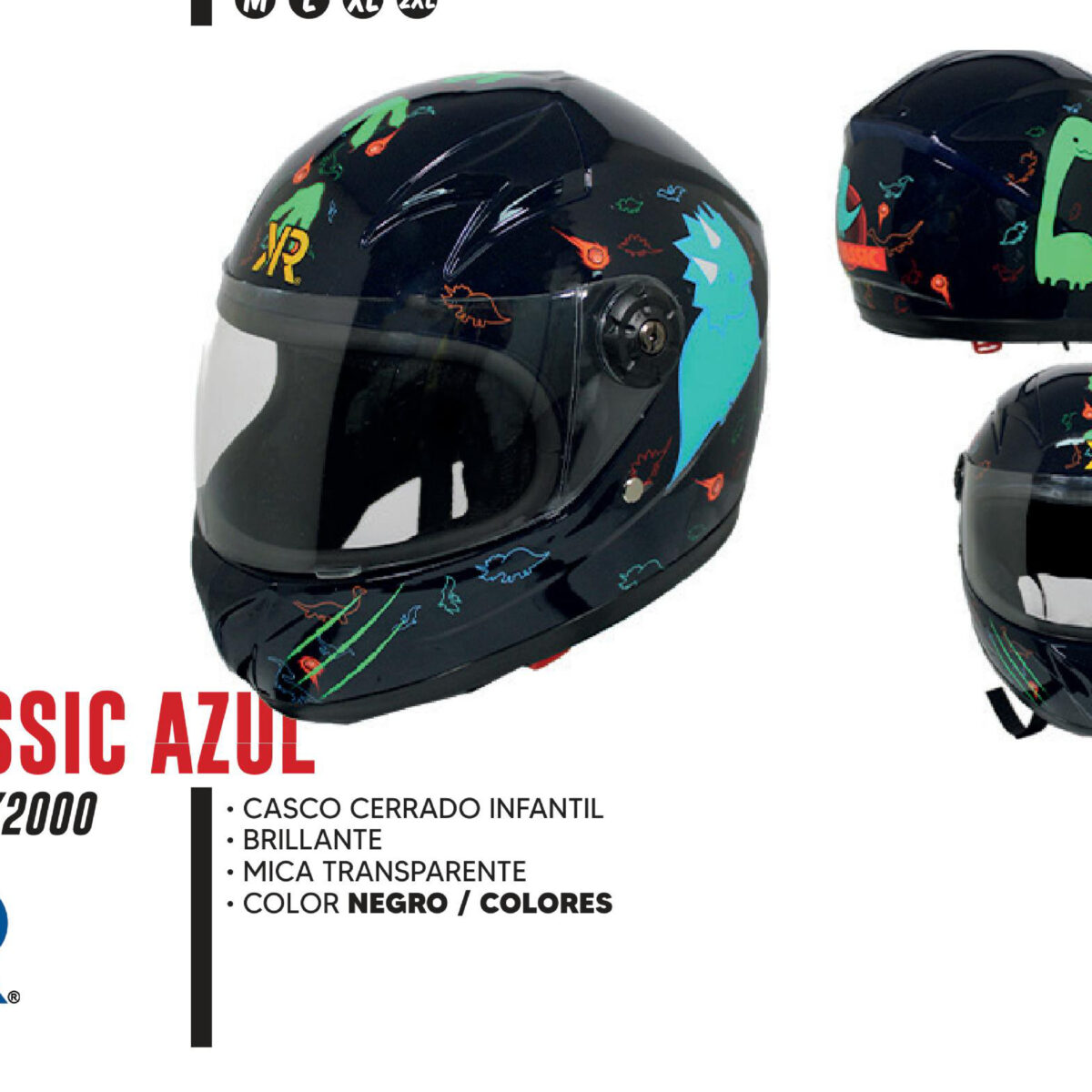 CASCO CERRADO TRIASSIC AZUL