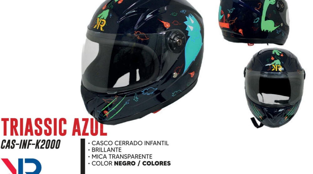 CASCO CERRADO TRIASSIC AZUL