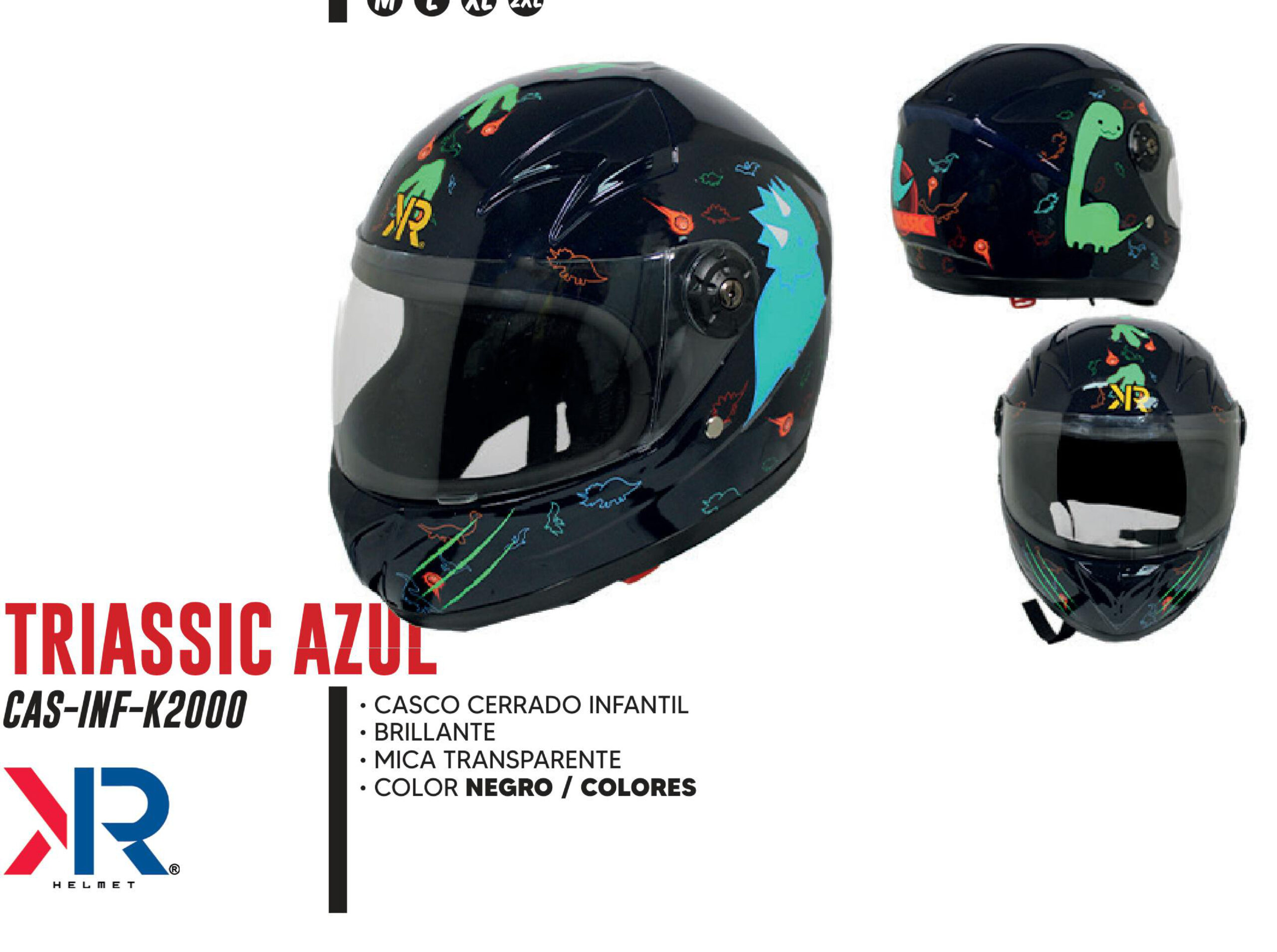 CASCO CERRADO TRIASSIC AZUL