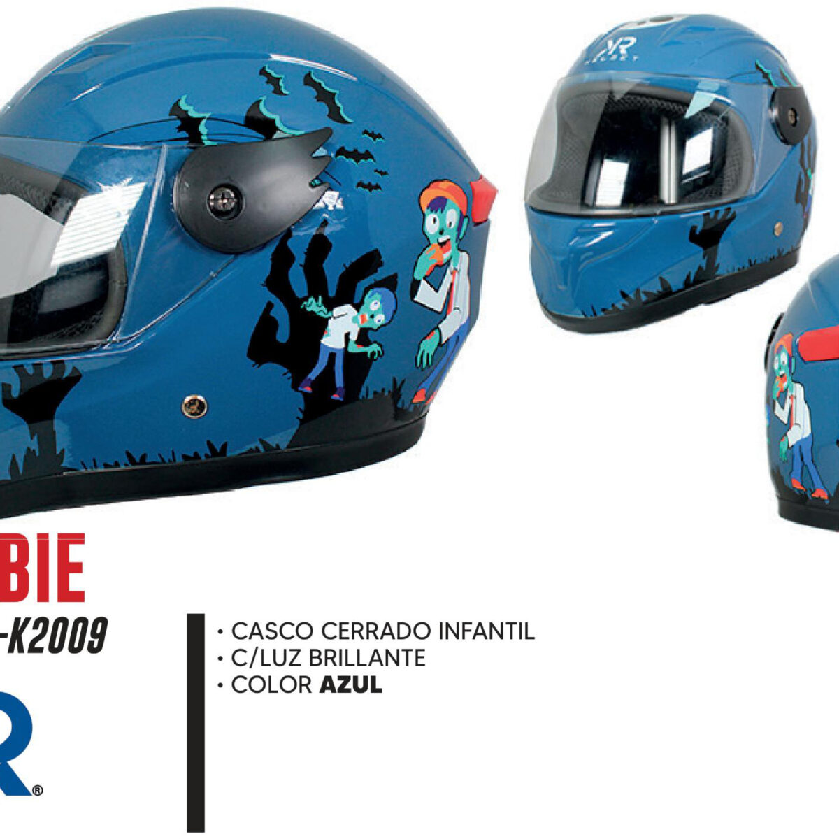 CASCO CERRADO ZOMBIE