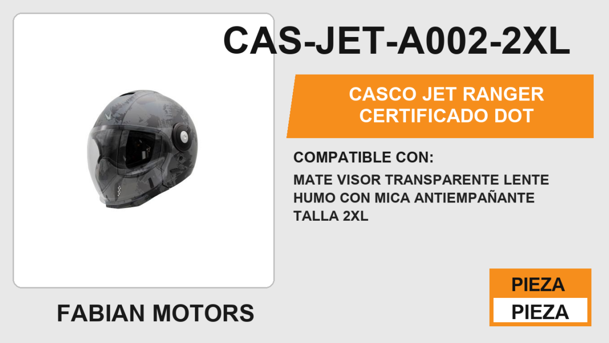 CASCO JET RANGER CERTIFICADO " DOT "