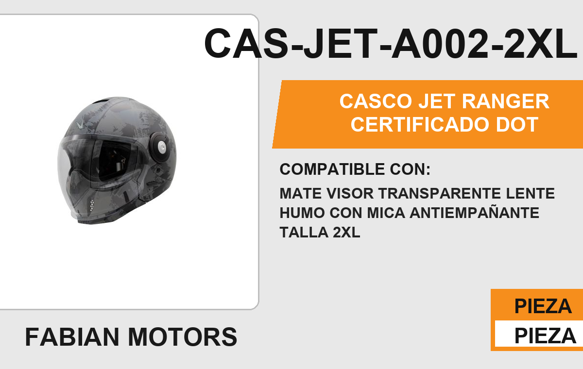 CASCO JET RANGER CERTIFICADO " DOT "