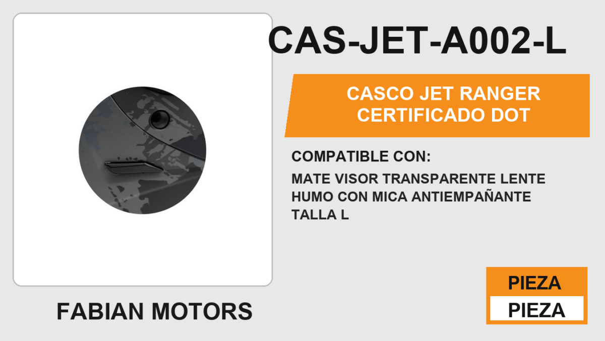 CASCO JET RANGER CERTIFICADO " DOT "